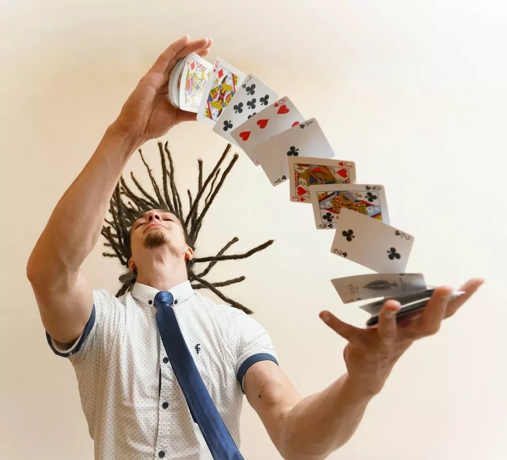 Oliver Parker master of close-up magic
