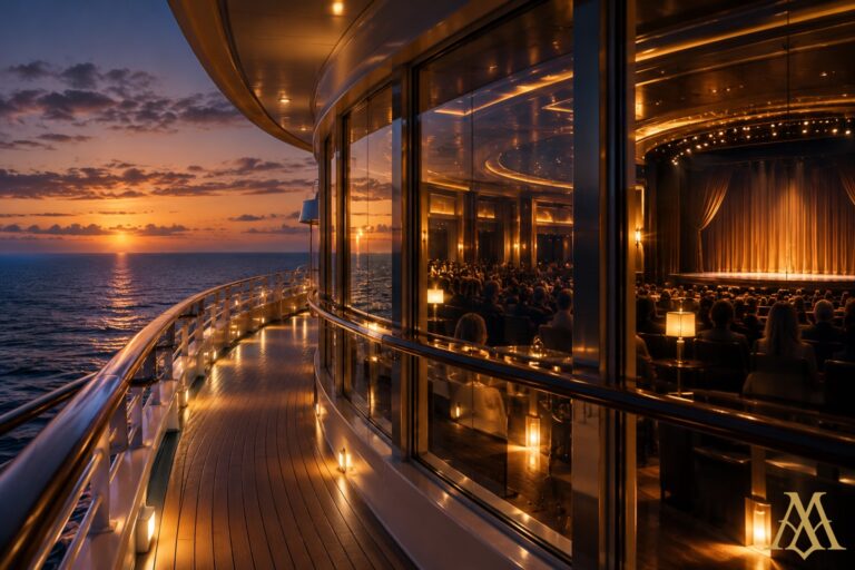 Sunset from a cruise ship